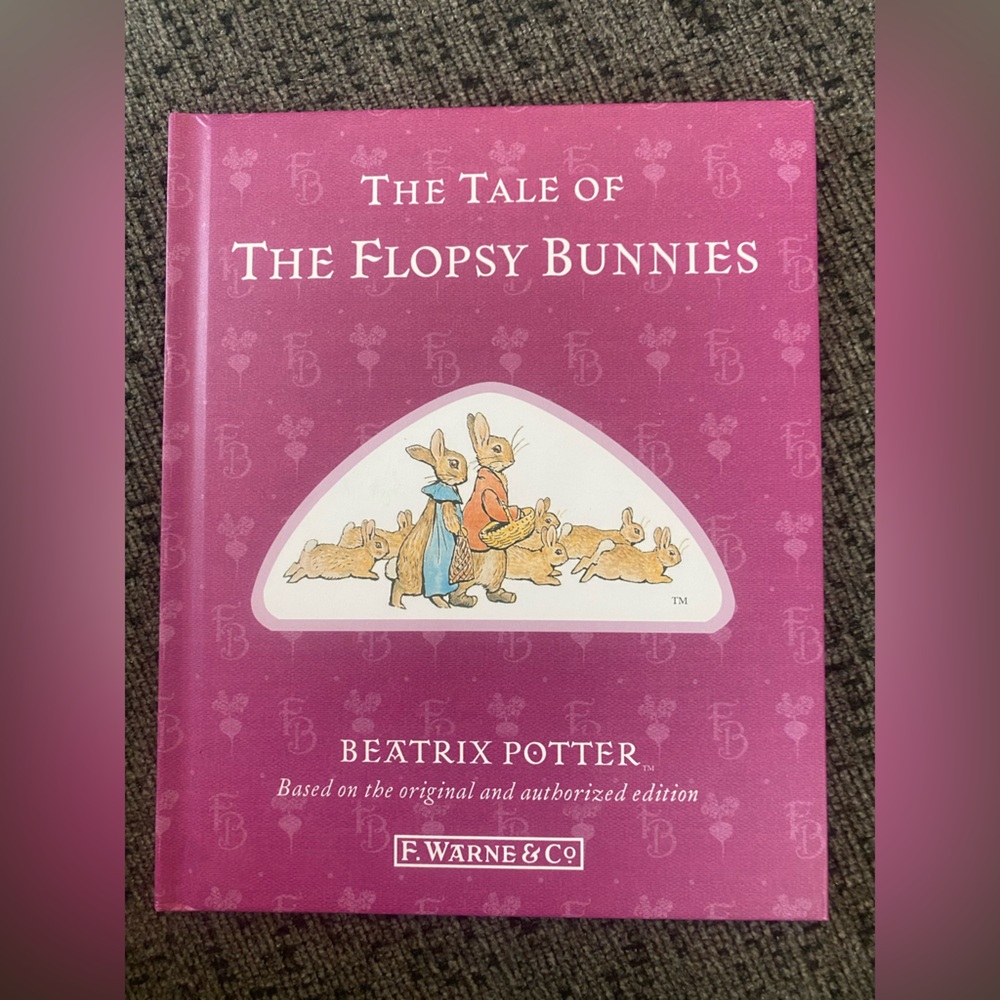 🥕6/$20 The Tale of the Flopsy Bunnies by Beatrix Potter - Pink